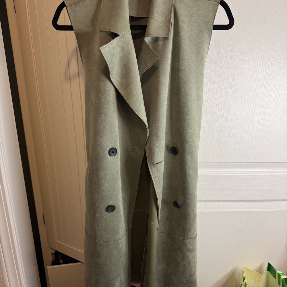 Zara Green Wool Blend Vest